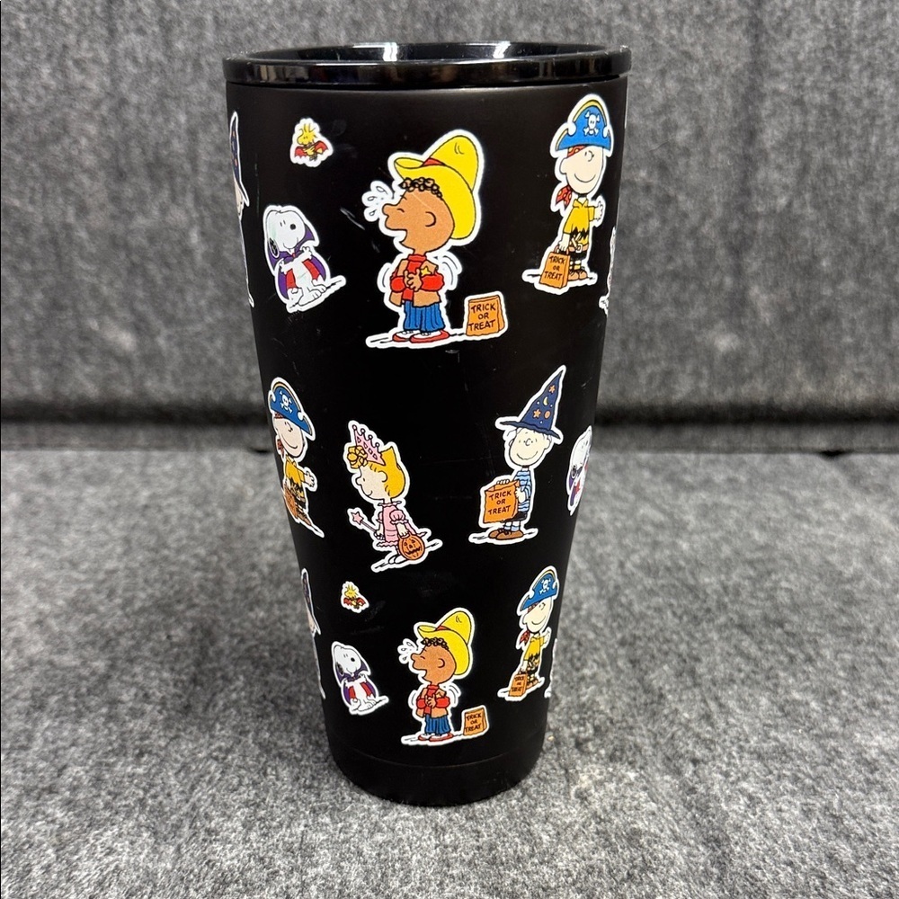 Peanuts Black Tumbler with Characters - Picture 3 of 11